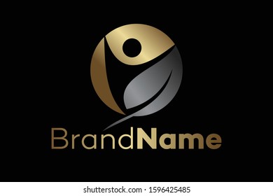 natural beauty protection or treatment in gold and metal color