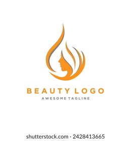 Natural beauty skin care Vector Logo Design