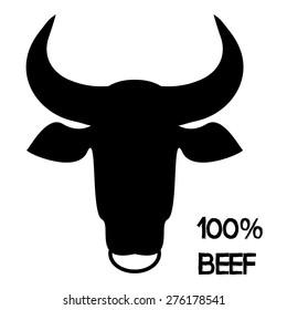 Natural beef meat. Vector Illustration