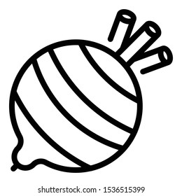 Natural beet icon. Outline natural beet vector icon for web design isolated on white background