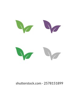 NATURAL BIO ECO PRODUCT BADGE SIGN SYMBOL VECTOR