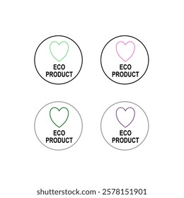 NATURAL BIO ECO PRODUCT BADGE SIGN SYMBOL VECTOR