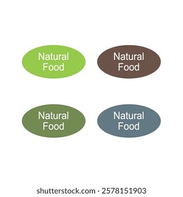 NATURAL BIO ECO PRODUCT BADGE SIGN SYMBOL VECTOR