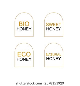 NATURAL BIO ECO PRODUCT BADGE SIGN SYMBOL VECTOR