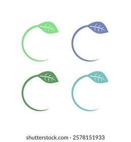 NATURAL BIO ECO PRODUCT BADGE SIGN SYMBOL VECTOR