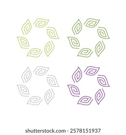 NATURAL BIO ECO PRODUCT BADGE SIGN SYMBOL VECTOR