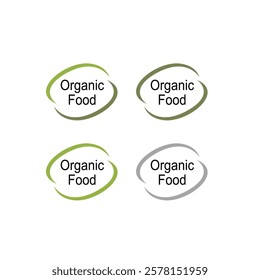 NATURAL BIO ECO PRODUCT BADGE SIGN SYMBOL VECTOR