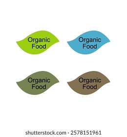 NATURAL BIO ECO PRODUCT BADGE SIGN SYMBOL VECTOR