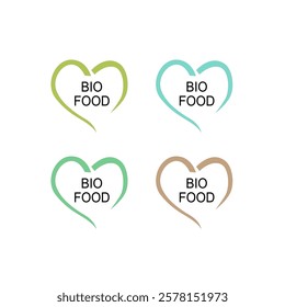 NATURAL BIO ECO PRODUCT BADGE SIGN SYMBOL VECTOR