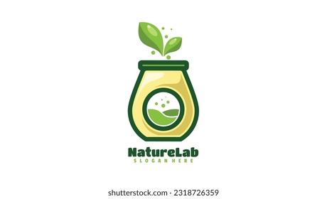 Natural Bio energy production idea logo template