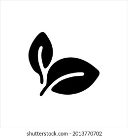 Natural black vector icon on white background.