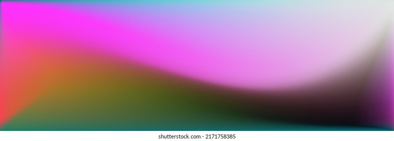 Natural  Blank Blurred Background. Color Vibrant Wavy Gradient Mesh. Multicolor Colorful Neon Smooth Surface Illustration. Vivid Sea Wavy Gradient Mesh. Water Bright Modern Design Backdrop.