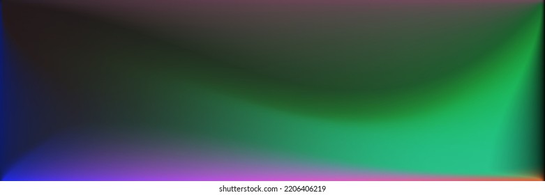 Natural  Blank Blurred Background. Dark Colorful Smooth Surface Backdrop. Vivid Color Wavy Gradient Mesh. Bright Multicolor Sea Smooth Surface Illustration. Neon Water Wavy Gradient Mesh.