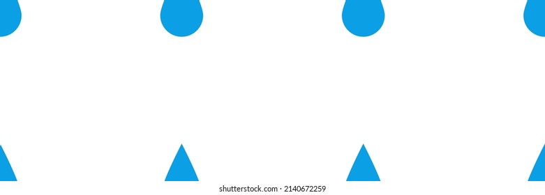 Natural blue drops of water, liquid, fluid and aqua seamless pattern, background. Droplet backdrop