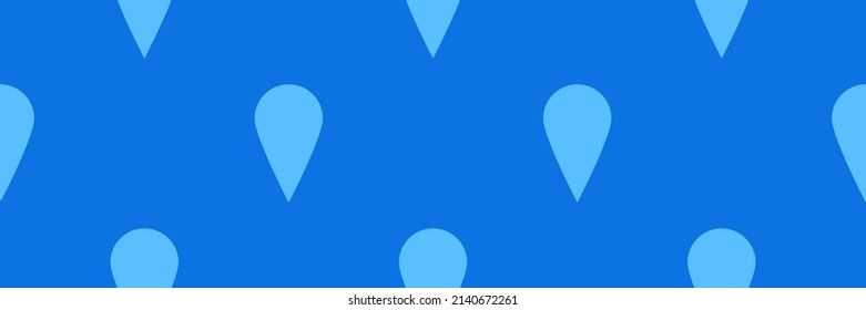 Natural blue drops of water, liquid, fluid and aqua seamless pattern, background. Droplet backdrop