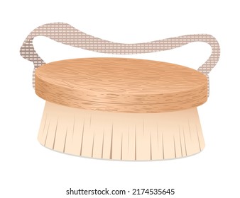 Natural Body Brush On White Background