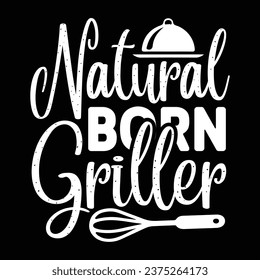 Natural born griller Apron design svg