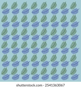 Natural Botanical Christmas Leaves Design Pattern