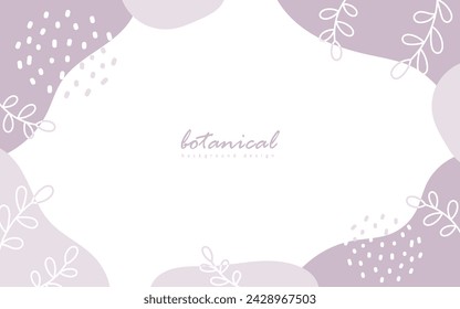 Natural botanical leaf background design