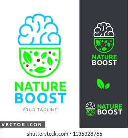 Natural brain pill Logo/Icon