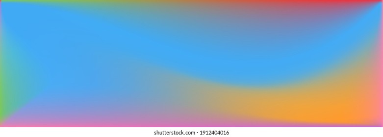 Diseño Moderno Brillante Natural. Fondo Desdibujado Del Agua De Color. Malla de gradiente de ondulación con ondulación arco iris multicolor. Malla de gradiente ondulado vívida y vívida. Ilustración De Textura Desenfocada En El Mar Del Océano.