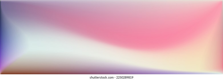 Natürliche, helle Regenbogen-glatte Oberflächenillustration. Lebhafter, lebendiger Wavy-Radient-Mesh. Farbiger Originalhintergrund. Hintergrund unscharfer dunkler horizontaler Linien. Wasser Mehrfarbige Wavy Gradient Mesh.