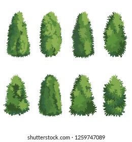 Natural bush vector - Vector