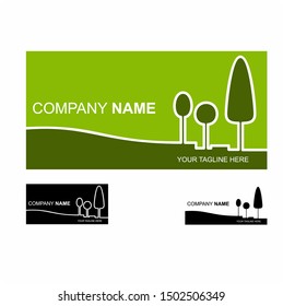Natural business cards, natural logos , Eco Tree Leaf Logo Template , Stock Vector Graphic , company logo