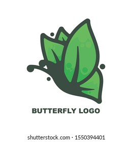 natural butterfly vector logo design mascot icon awesome ready for use 