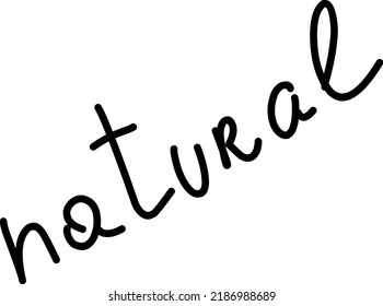 Natural calligraphy, Hand-drawn doodles illustration.
Line art