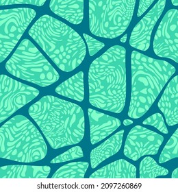 Natural camouflage. Freeform organic shapes. Stylish structure of natural spots. Vector seamless pattern.