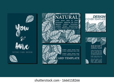 Natural card template blue color pattern vector illustration design wallpaper background