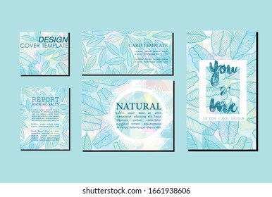 Natural card template vector illustration design wallpaper background