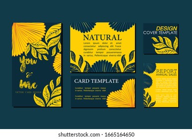 Natural card template vector illustration design wallpaper background