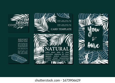 Natural card template vector illustration design wallpaper background