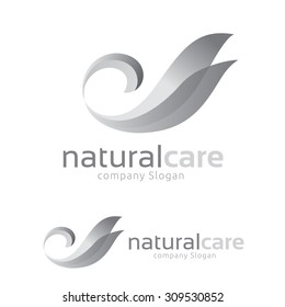 Natural Care Swan Logo Template