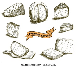 natural cheese sketches