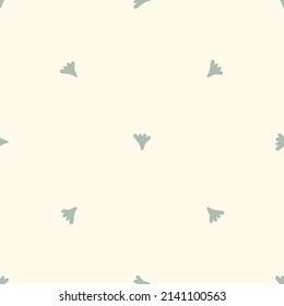 Patrón de boho chic natural sin fisuras en un estilo de flor silvestre tierno. Huella de la moda botánica orgánica dibujada a mano. En verano, el jardín de la naturaleza florece en un moderno color rústico de moda. 