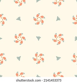 Natürliche chische boho geometrische Form nahtlose Muster in ditzy Stil. Handgezeichneter organischer Modedruck. Modernes Sommergeo in trendiger Vintage-Landschaft. 