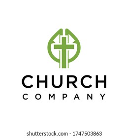 natural church vector template logo