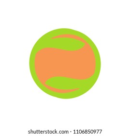 natural circle leaf logo