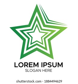Vorlage für natürliche und klassische Sterne-Logo