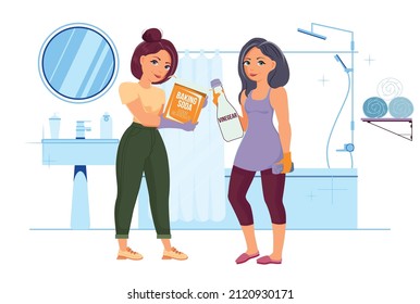 natural cleaning products are vinegar, baking soda, lemon, orange peel, and citric natural cleaning products