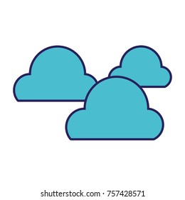 natural clouds in the sky and nice weather design