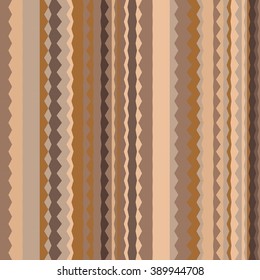 natural coffee colored simple vertical boho stripes vector seamless pattern