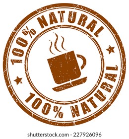 Natural coffee icon