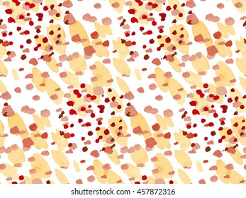 natural color sand, mud and dirt background. hand drawn paint spot seamless pattern
