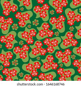Natural colorful seamless pattern. Vector.
