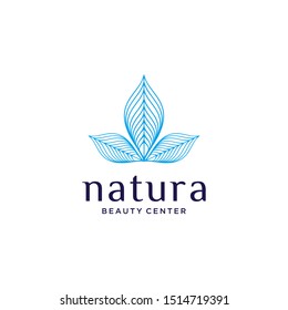 natural cosmetic logo.modern design.vector illustration concept