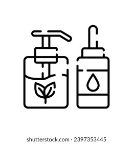 Natural Cosmetics icon in vector. Illustration